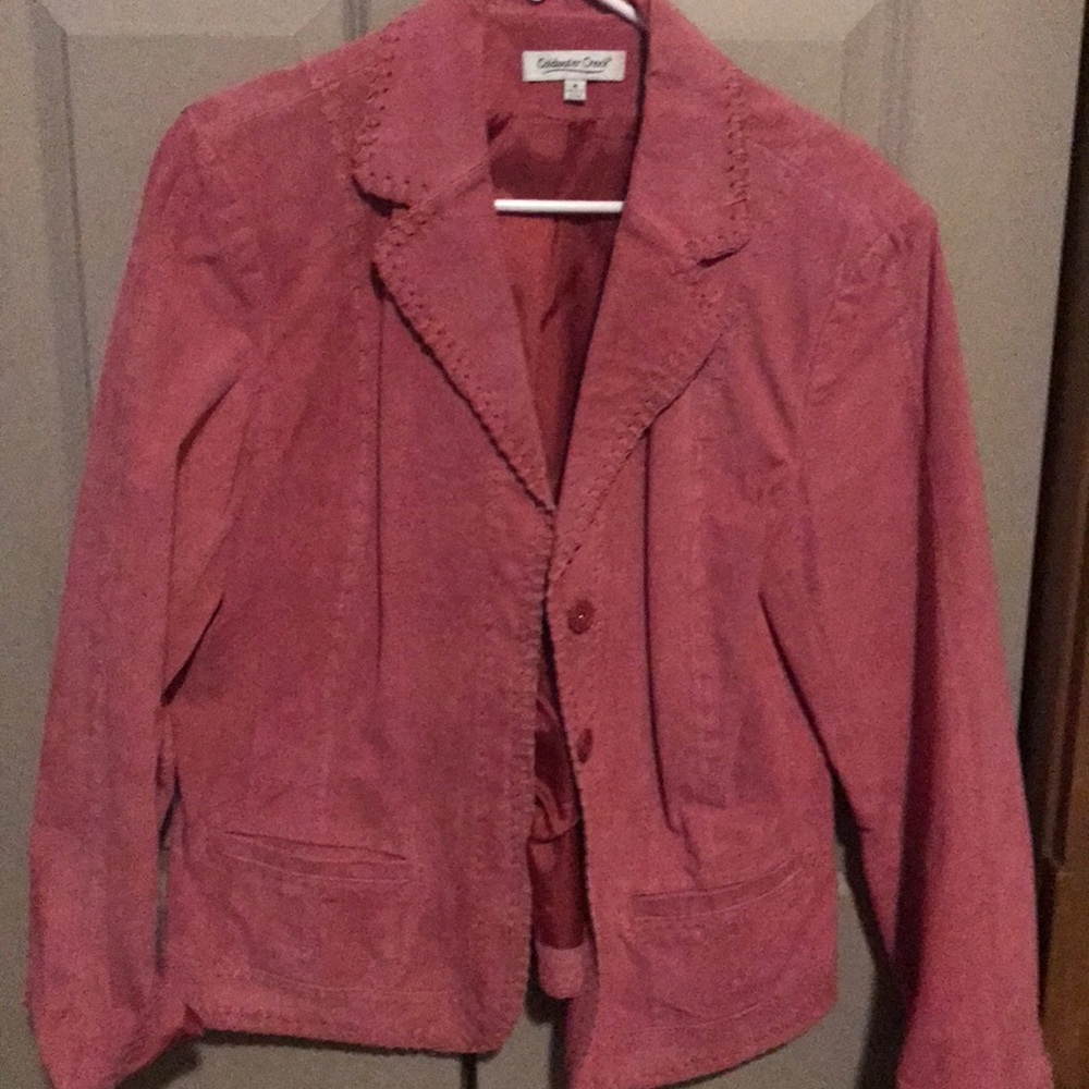 Coldwater Creek suede lined blazer